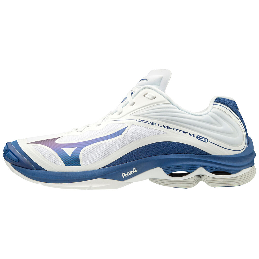 Zapatillas Voleibol Mizuno Wave Lightning Z6 Hombre Blancas/Azules Comprar ENFC-49012